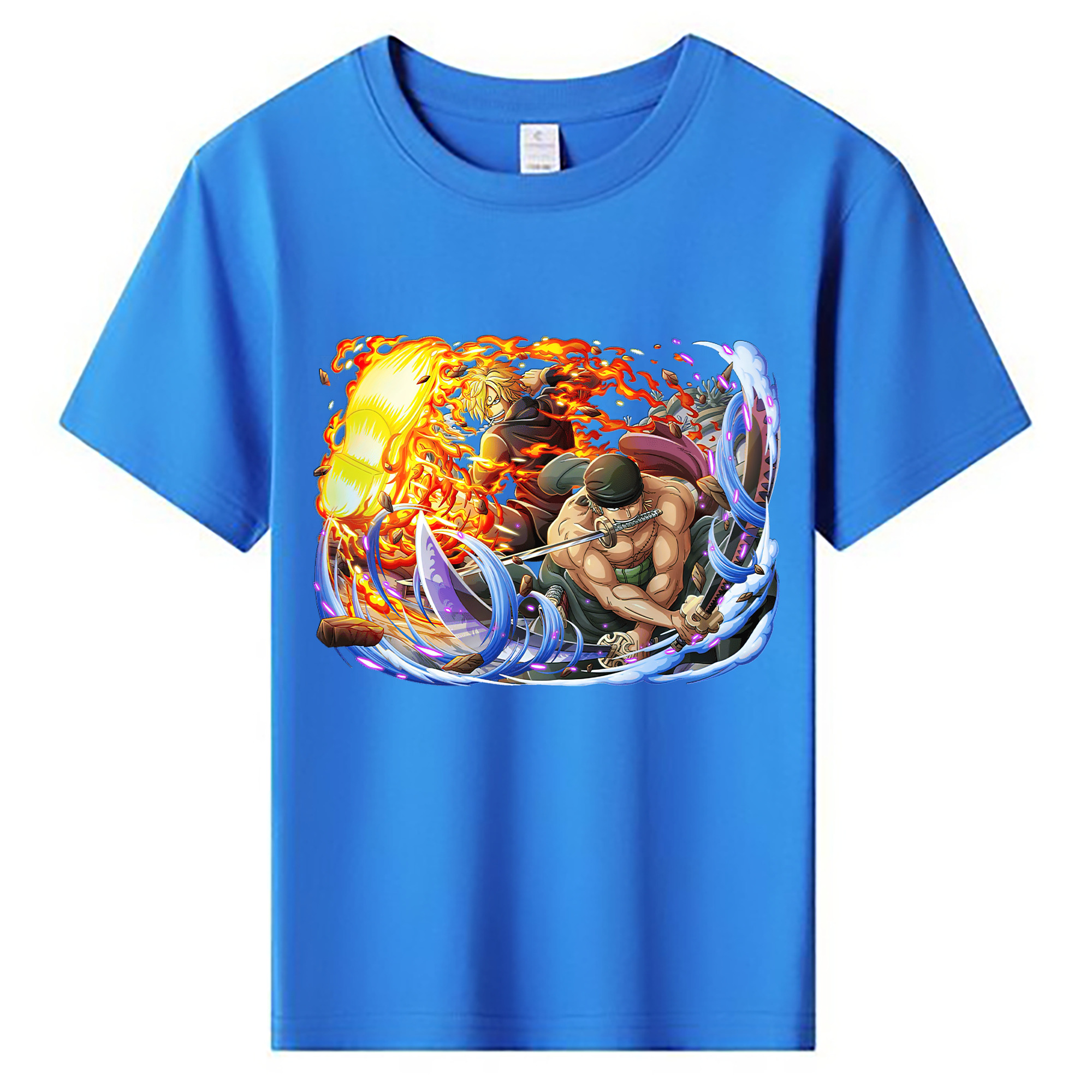ワンピース ロロノア・ゾロ ONE PIECE Roronoa Zoro 綿100％キッズTシャツ（フロントプリント）
